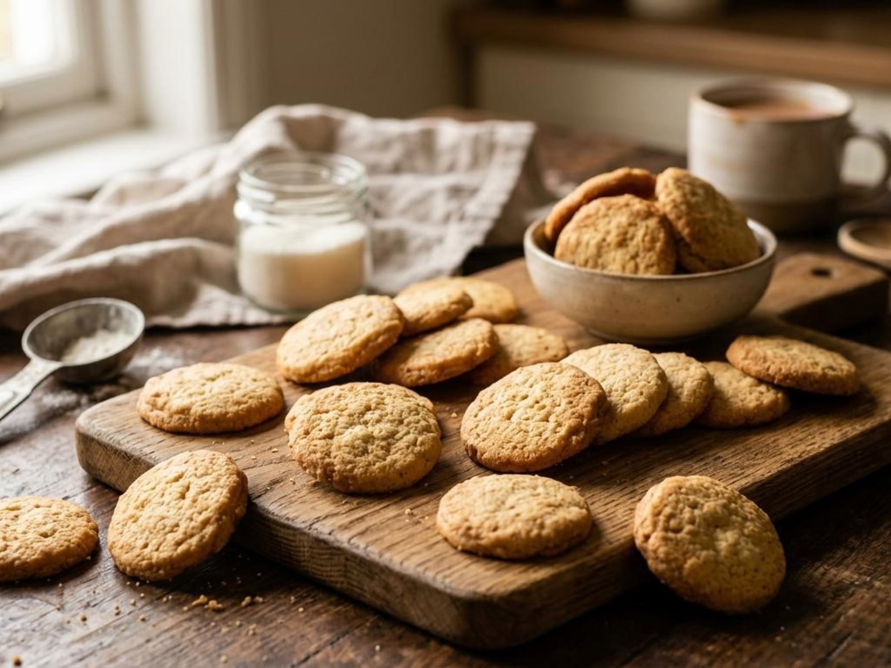 La fórmula 3-2-1 de las galletitas caseras: harina, manteca y azúcar en proporciones inalterables