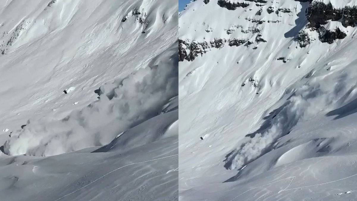 Una avalancha en el filo del Chapelco sorprendió a dos esquiadores que zafaron de milagro en pleno descenso