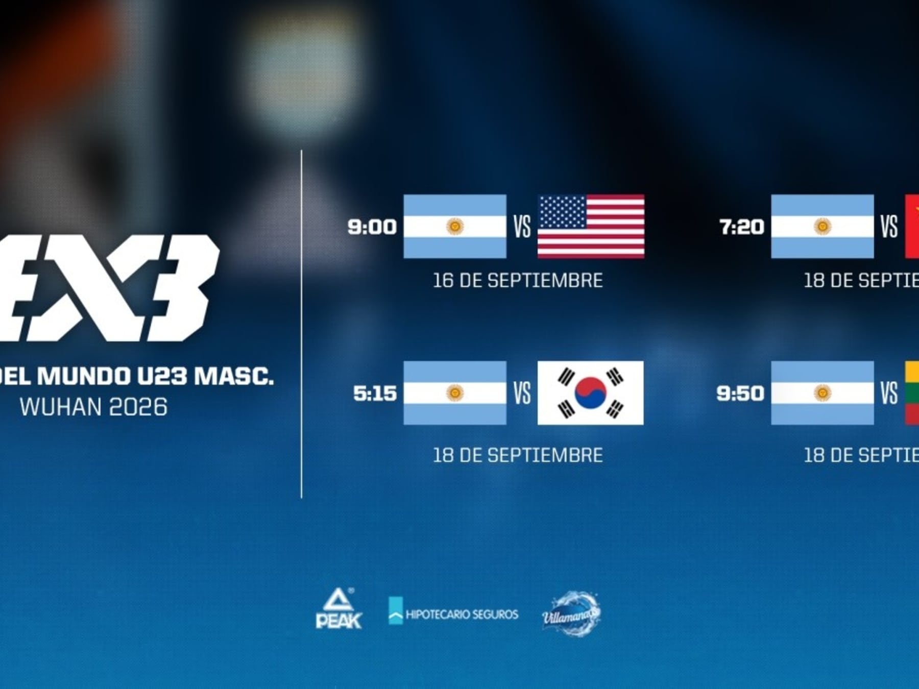 Arranca el sueño: la Sub-23 de 3x3 se mide con Estados Unidos en el debut mundialista
