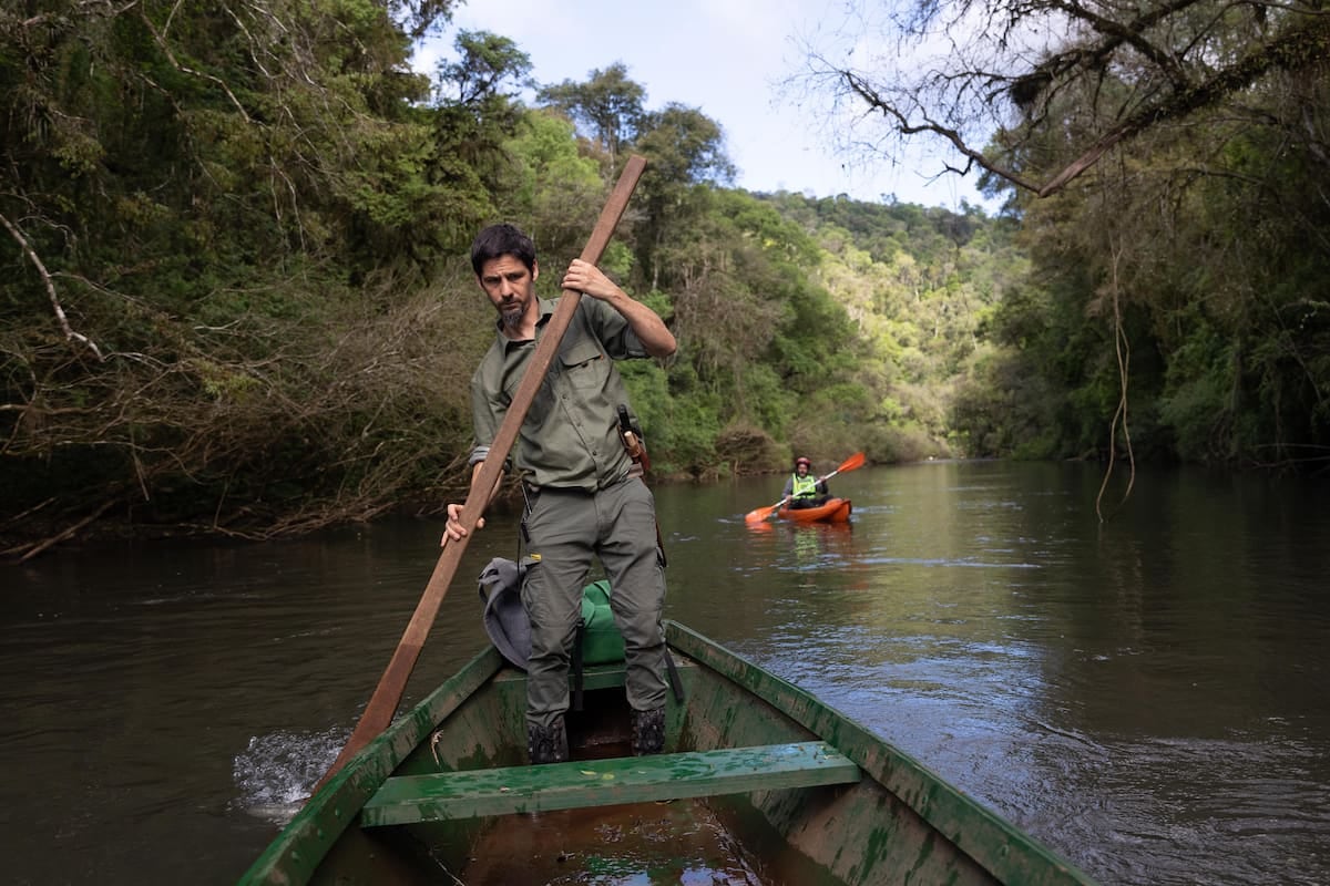 La reserva Margay propone dos o tres días de selva, kayak y restauración a 40 kilómetros de El Soberbio