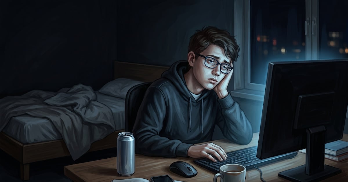 Dormir, temblar, estudiar: cuando una lata de energizante hace ruido en la vida de un adolescente