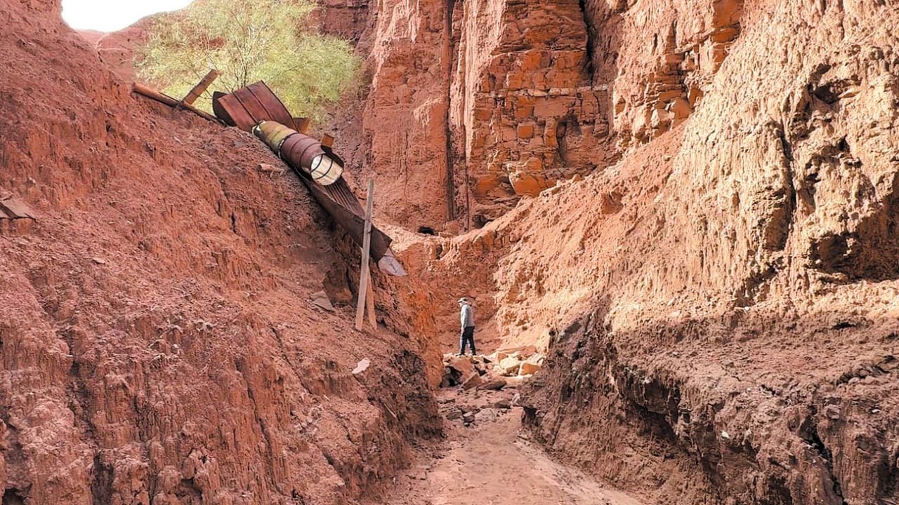 Una travesía por la Precordillera sanjuanina que redescubre los restos del campamento minero conocido como Virginia II