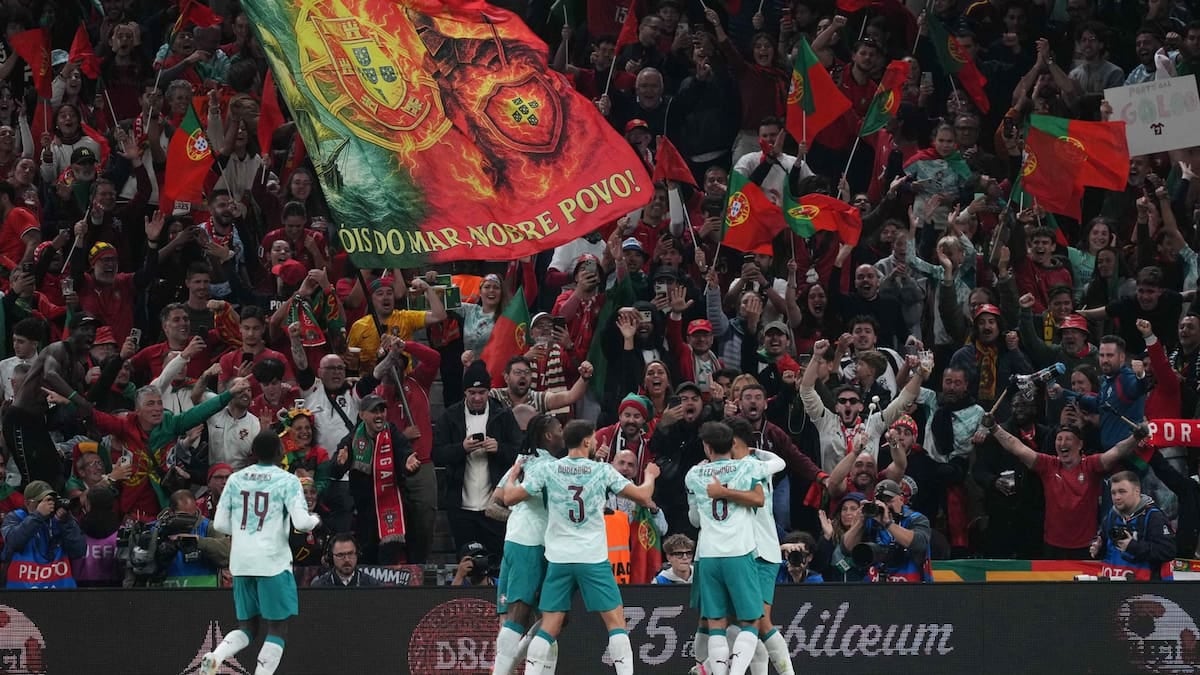 Portugal se floreó en Dinamarca: cuatro goles, dos sustos y un invicto que sigue de pie