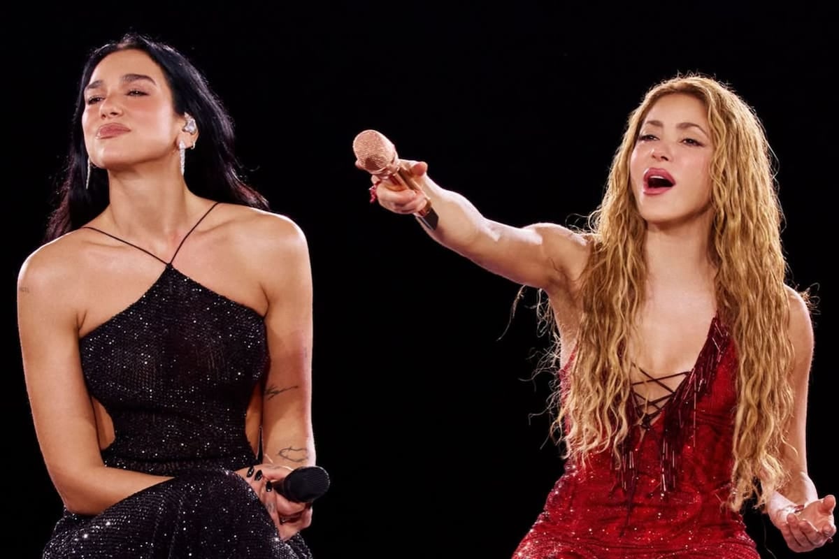 Shakira y Dua Lipa se encontraron por fin sobre el escenario y eligieron un clásico de la colombiana para sellar la química