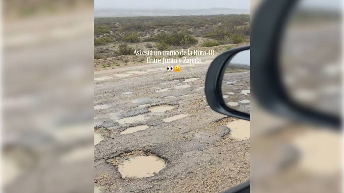 La huella rota de la Ruta 40: treinta kilómetros de pozos que obligan a frenar entre Junín y Zapala