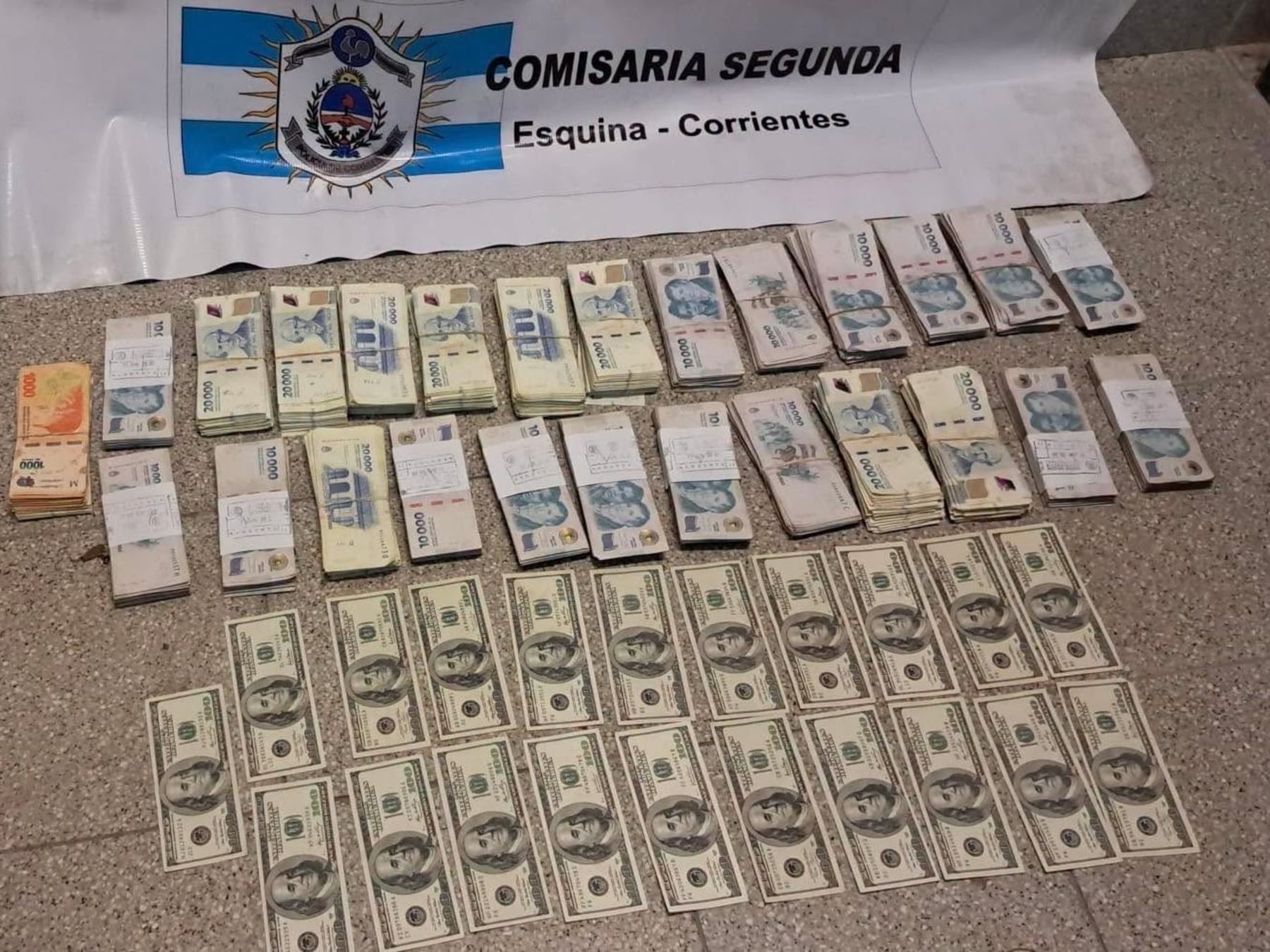 Un hijo robó 14 millones de pesos y 3.900 dólares a sus padres en un paraje rural de Esquina y fue condenado horas después