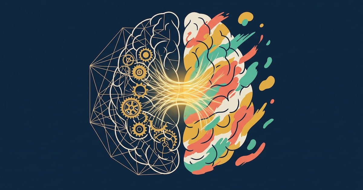 Mito desarmado: el cerebro no se divide en personas analíticas y creativas