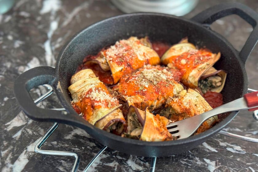 Rollitos de berenjena al horno: una opción sin harinas que se arma en menos de media hora